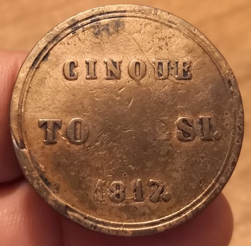 Tornesi 1817 2 sicilie - tornesi, 1817,