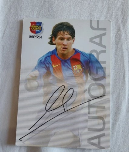 Messi autografo barcelona - messi,