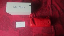 MaxMara Red Calfskin Crocodile