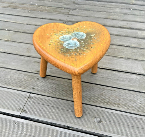 Sgabello amore dipinto vintage - amore,