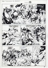 MIGUEL ANGEL REPETTO - TAVOLA ORIGINALE TEX - 'GUERRA NEL DESERTO'