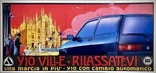 LANCIA Y10 VILLE-Cambio automatico- Poster originale pubblicitario- Milan- 1994