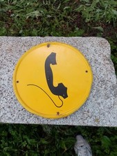 Insegna Smaltata Telefonica Touring Club Italiano Epoca Tci Targa Cti 1969 Cm41