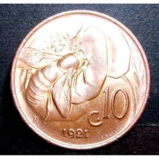 10 Centesimi ape 1921  FDC