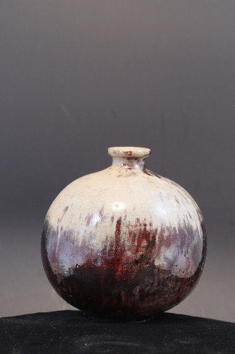 Vase grès raku signé - raku,