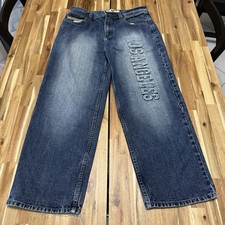 Jeans Vintage Victorious Uomo 36x30 LA Dodgers Baggy Hip Hop Streetwear Y2K