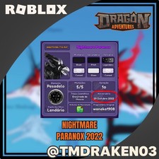 NIGHTMARE PARANOX 2022 | THL | FM | DBL ~ DRAGON ADVENTURE | CONSEGNA 24H⏳