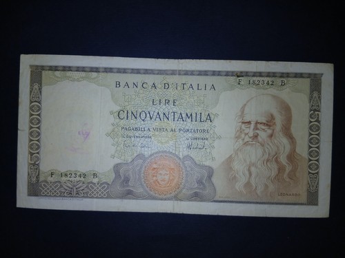 50000 lire leonardo - 50000, vinci