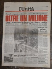 L'Unità-Partito Comunista Italiano-Manifestazione taglio scala mobile ( 22122 )