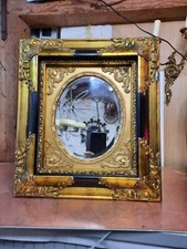 Grazioso specchio stile barocco da parete/specchio sfarzoso dorato, 45x40 cm