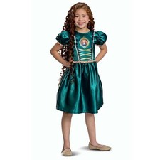 Costume Principessa Merida Ufficiale Disney Bambina Vestito Fantasia Coraggioso
