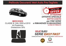 PELLICOLE OSCURANTI VETRI AUTO Mercedes classe b   kit posterior 35% E F OFFERTA