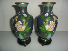 Antica coppia vasi cloisonnè