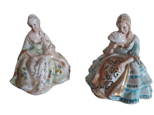 Statuette ceramiche dame - statuette,