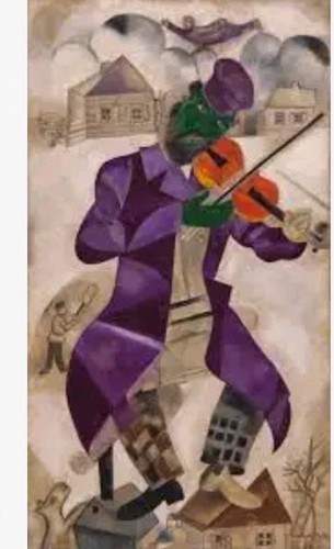 Marc chagall green violinist - marc,