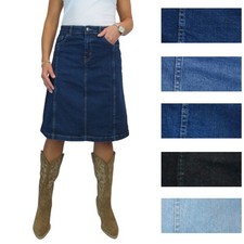 Gonna donna denim linea A