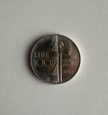 Lire 100 Mussolini, 1883-1945,Versione Rara Tra Le Monete Omaggio Al Dvce, 1922