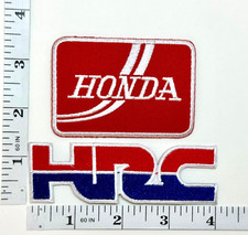 Set toppe ricamate - Honda - HRC - Racing - Set 2 patch - NUOVE - Iron-on