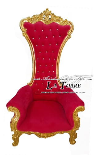 Trono sedia poltrona classico - sedia,
