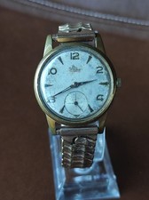 Vecchio orologio vintage 17 Jewels Incabloc Swiss Made manuale placcato oro