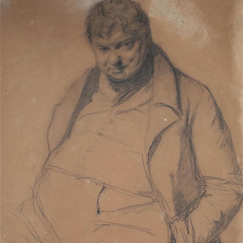 Male portrait biedermeier - portrait, p