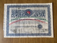 BIGLIETTO 100 LIRE