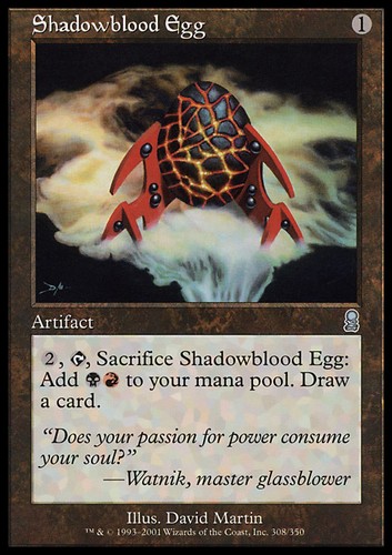 Mtg shadowblood egg uovo - shadowblood,