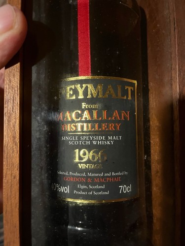 Speymalt macallan 1966 vintage - macallan,