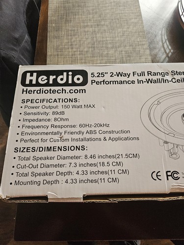 Herdio set altoparlanti da - di,