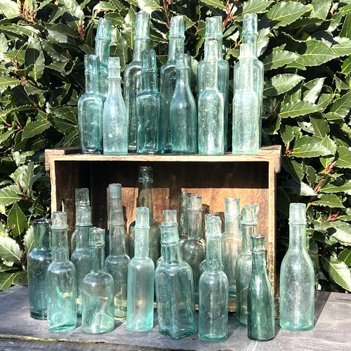 Mixed glass bottles home - mixed,