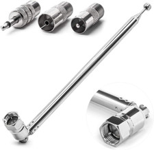 Antenna Radio DAB FM, Sostituzione Antenna Telescopica Da 75Ohm Maschio Spina F