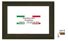 Cornice in legno piatta nera