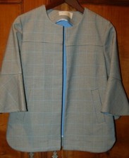 Kaos Jeans  - Giacca donna, Principe Galles grigio azzurro,  tg 42, usata