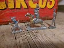 3 Soldatini stagno Piombo Vintage Indiani + Soldato