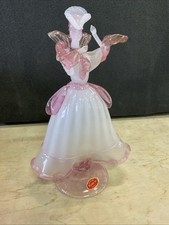 Scultura dama vetro Murano statua donna soprammobile vintage anni ‘70