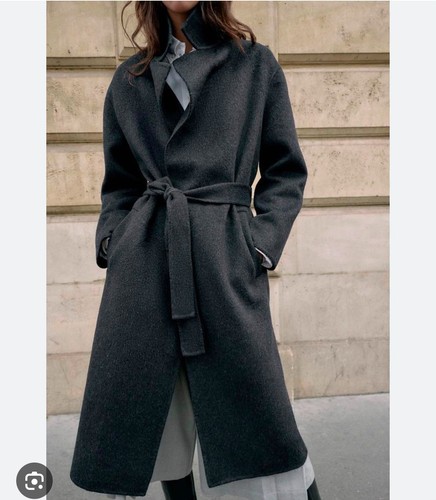 Zara cappotto donna lungo lana