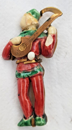 Broche ancienne musicien - broche,