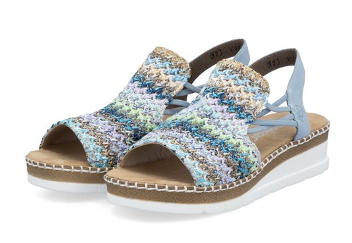 Rieker sandalo blu multi