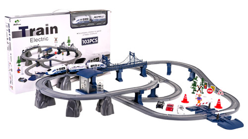 Set ferroviario con luci - , e