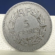 5 FRANCS 1949 COIN VINTAGE MONETA