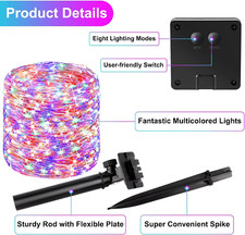 led a filo con panelli solari