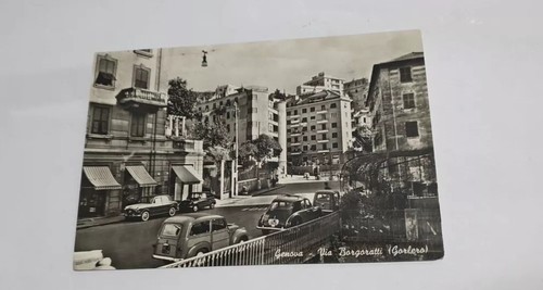 Cartolina genova via - cartolina,