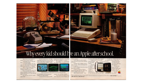 Pubblicità computer apple iic - pubblicità,