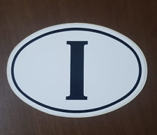 ADESIVO STICKERS I DI ITALIA VINTAGE ORIGINALE AUTO VESPA LAMBRETTA CAMION EPOCA