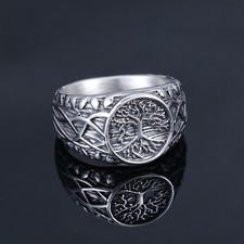 Anello uomo vintage acciaio