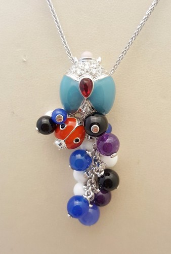 Collana spilla oro trend con - collana/spilla,