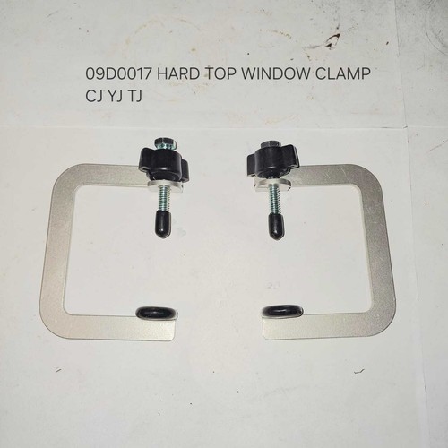 Hard top window - top, clamps