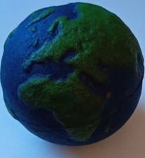 Palla di gomma globo - oggetto vintage anni '80 - INTROVABILE