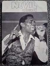 Cartolina Autografo Nevil Cameron Cantante Disco Musica 