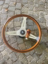 VOLANTE NARDI legno di mogano razze lucide Ø360mm completo di pomello del cambio
